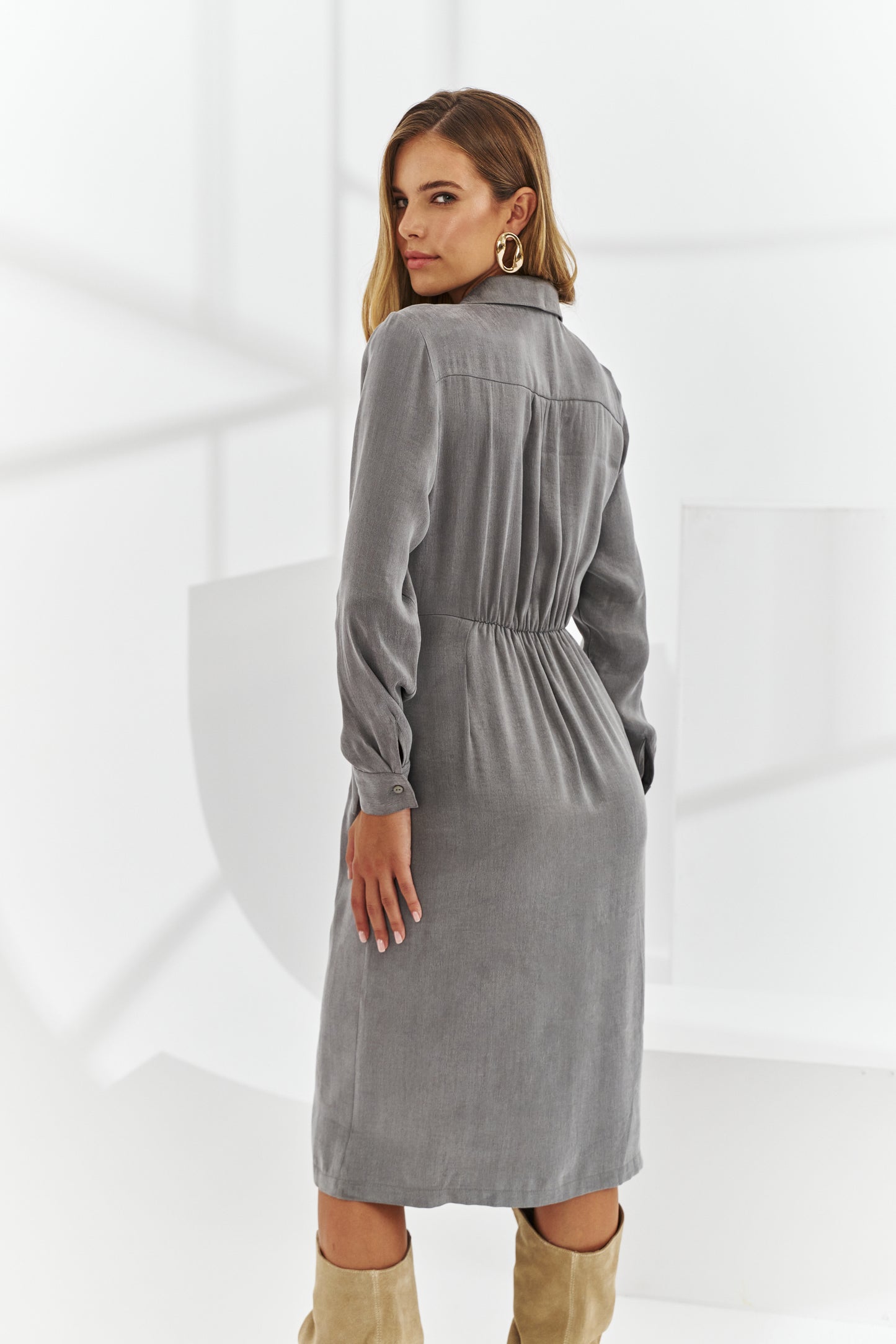 Cono dress gray