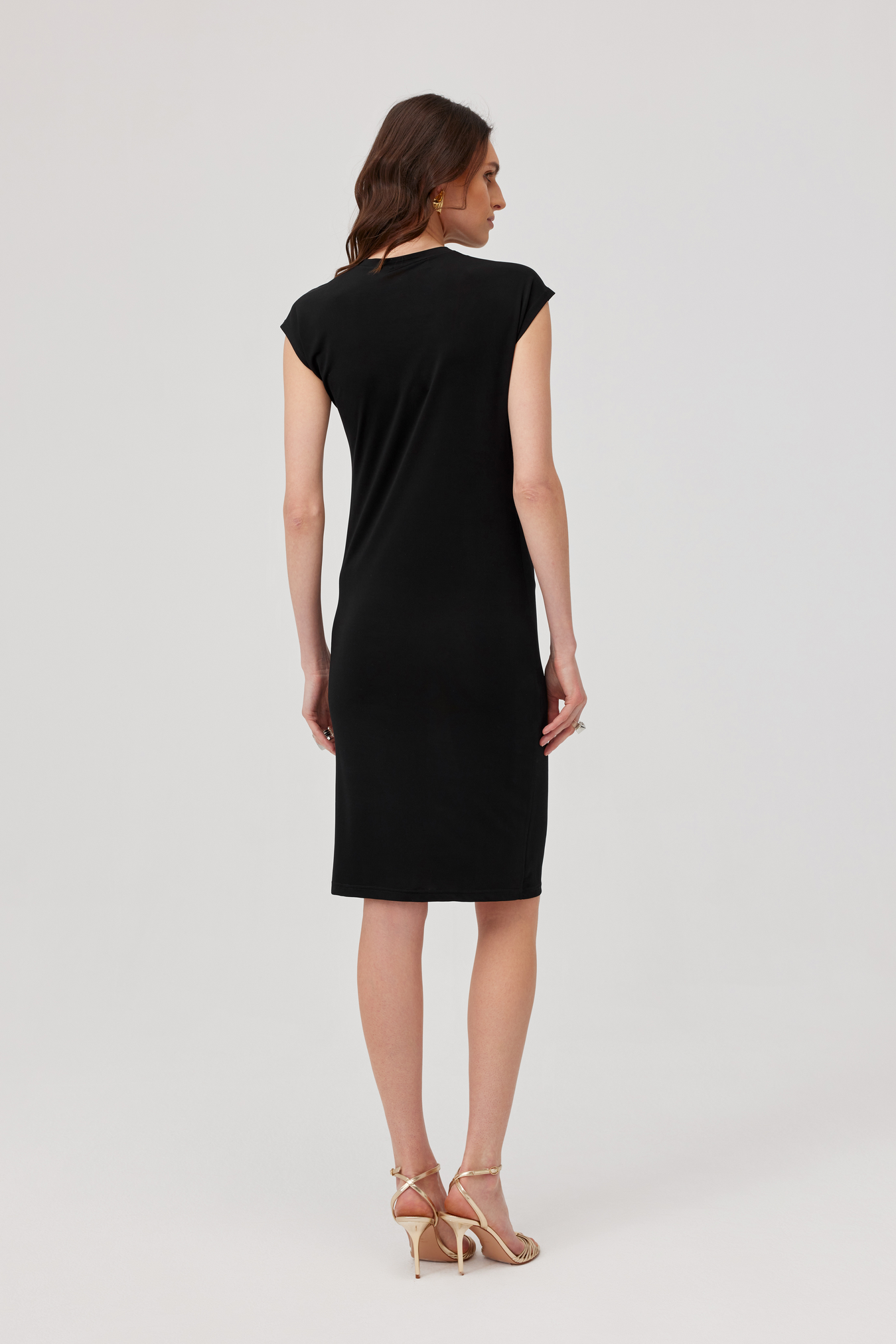 Robe Rick en viscose noire