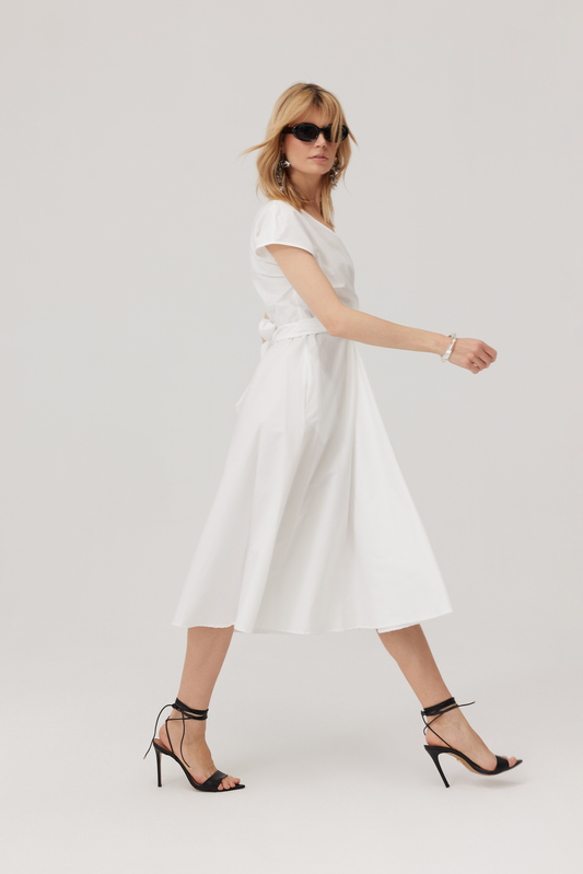 Sukienka midi Ameli ecru