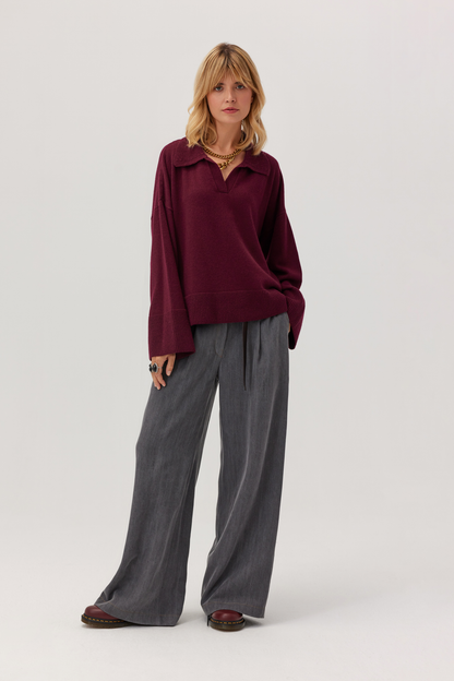 Sweter z kaszmirem Adore bordo