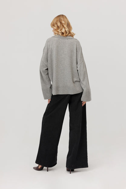 Sweter z kaszmirem Adore szary