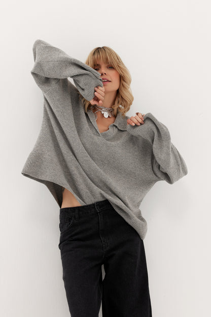 Sweter z kaszmirem Adore szary