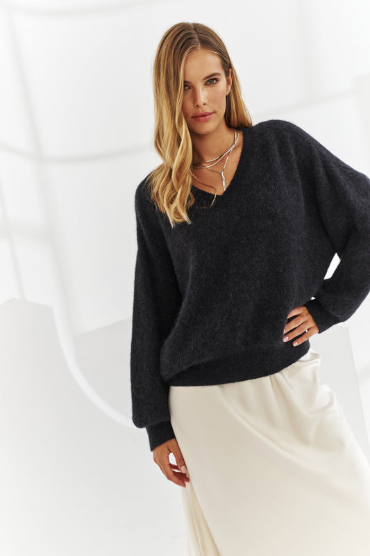 Caro alpaca sweater titanium