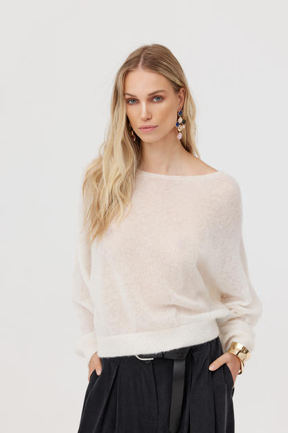 Kelly ecru alpaca sweater