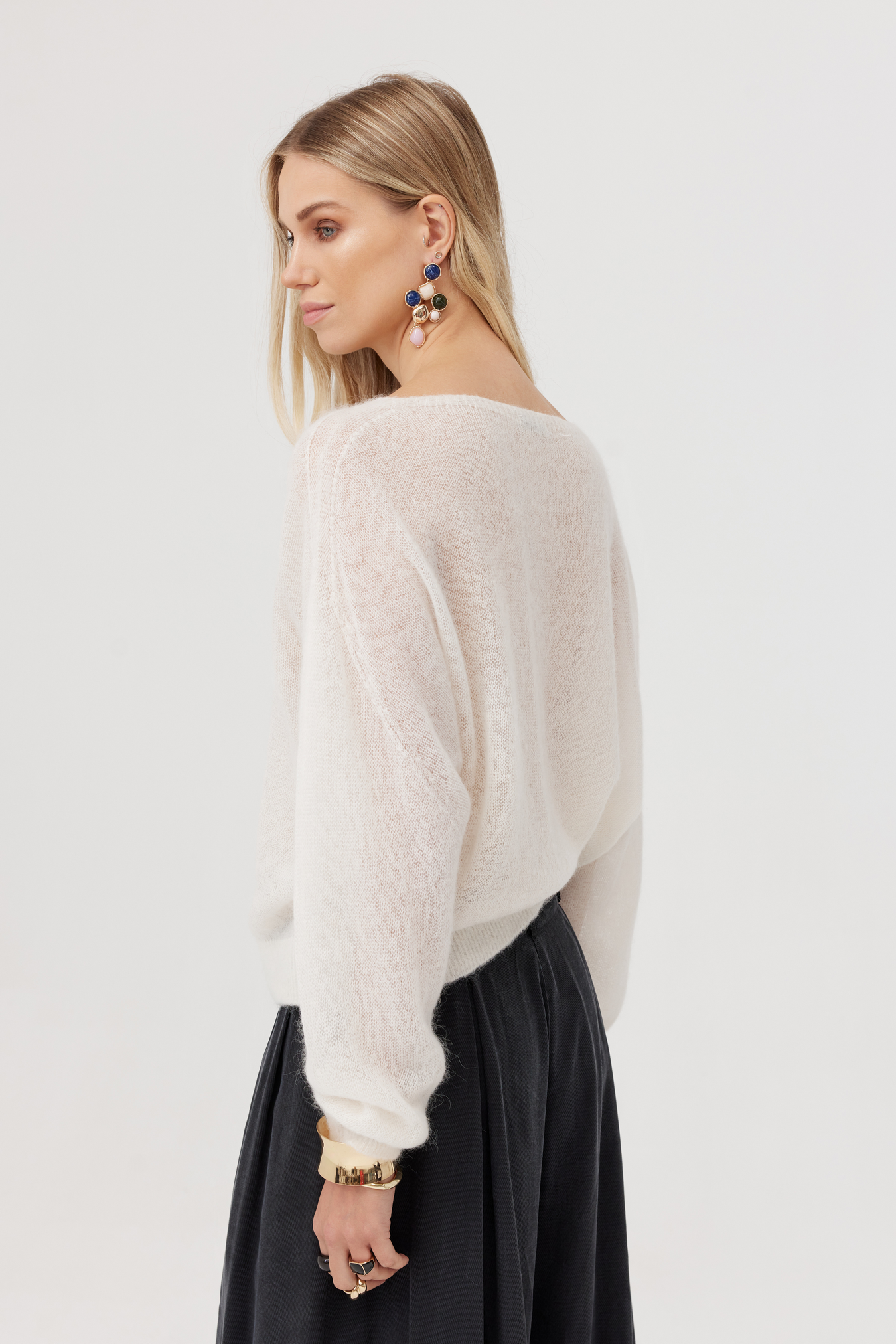Kelly ecru alpaca sweater