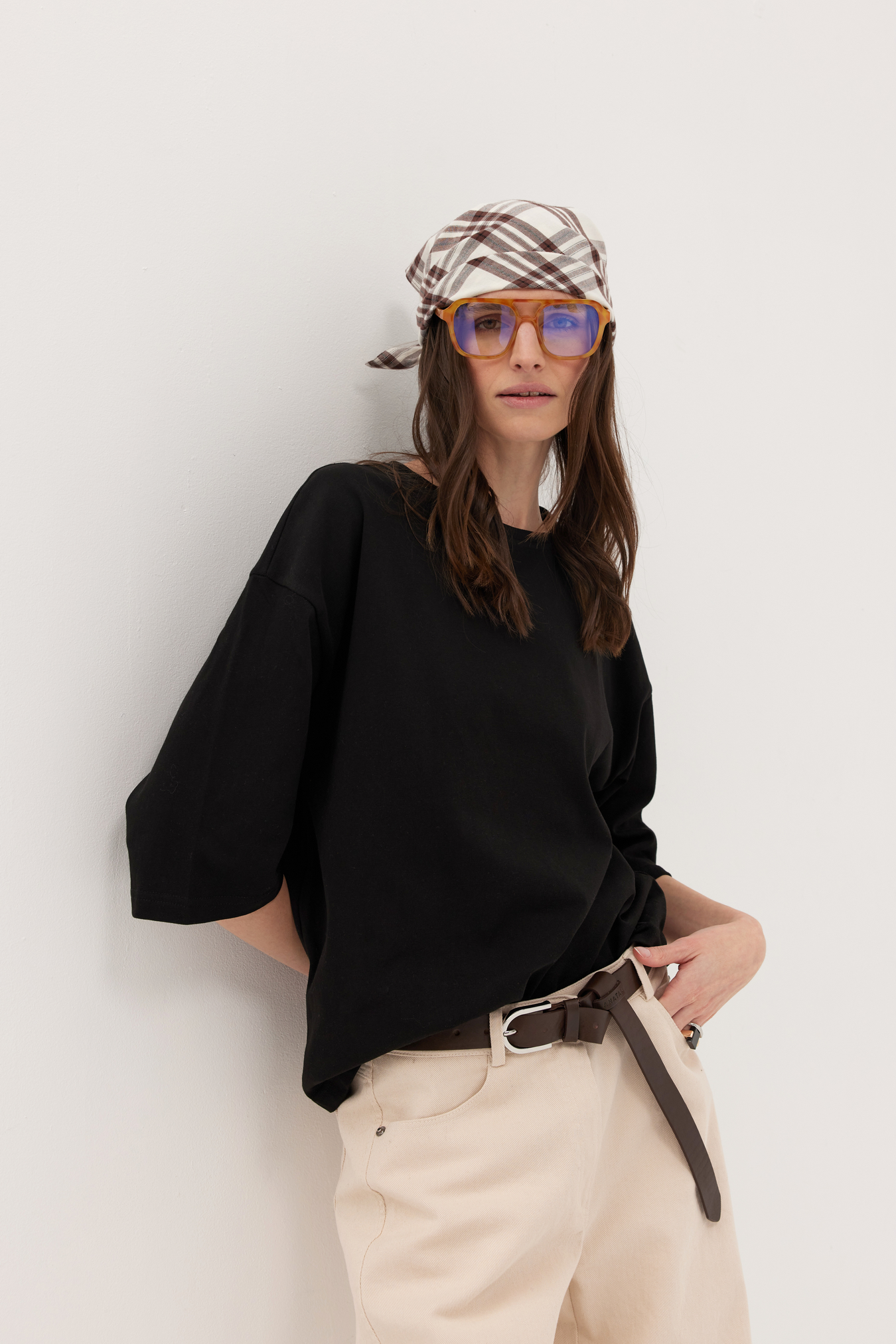 Apaszka Oslo brązowa