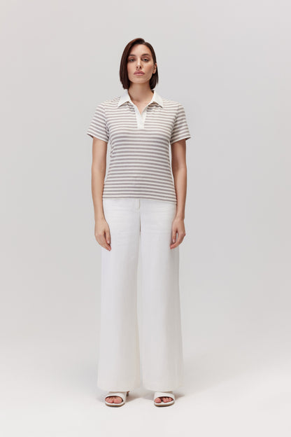 T-shirt polo Nees szary