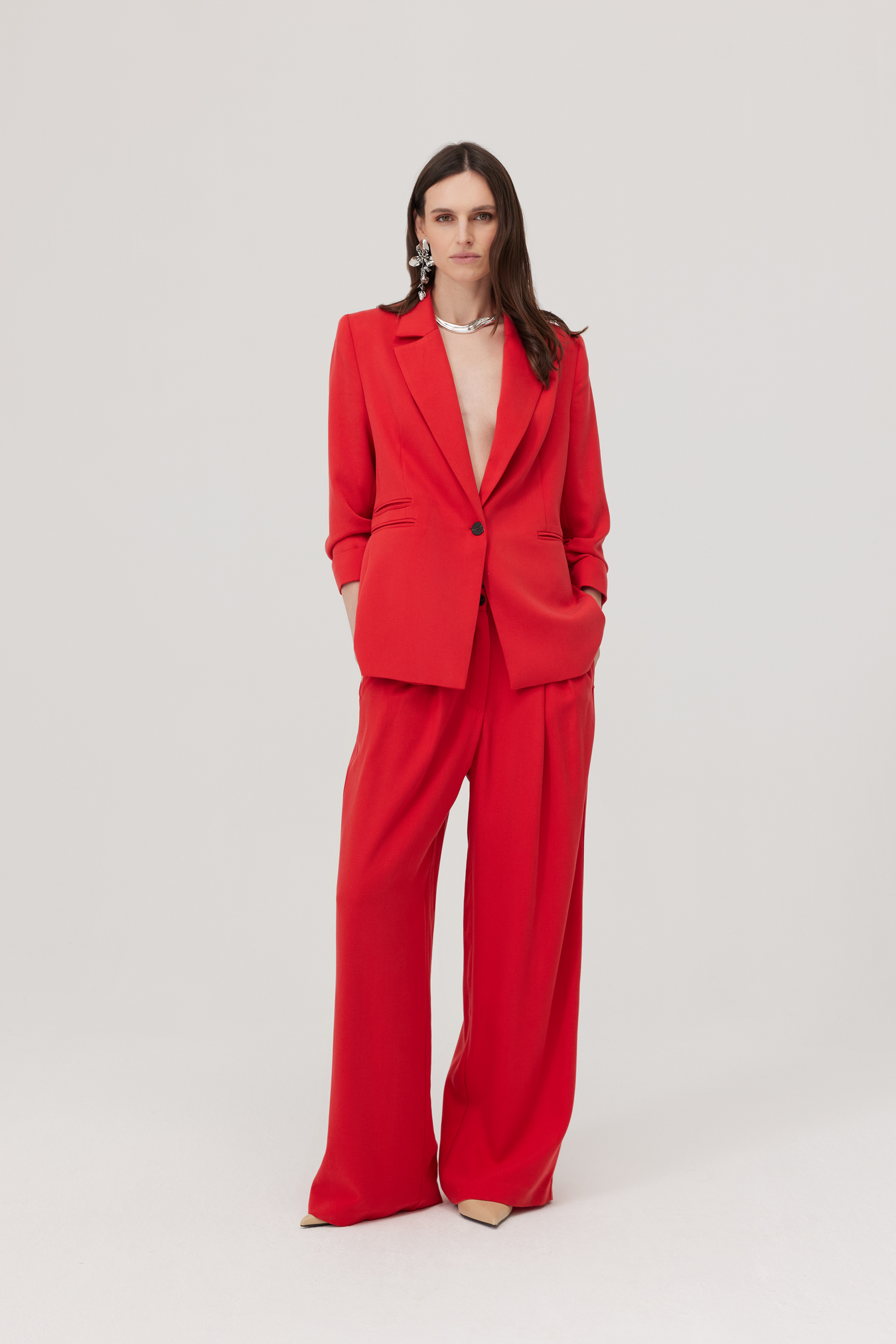 Spodnie Edgar czerwone