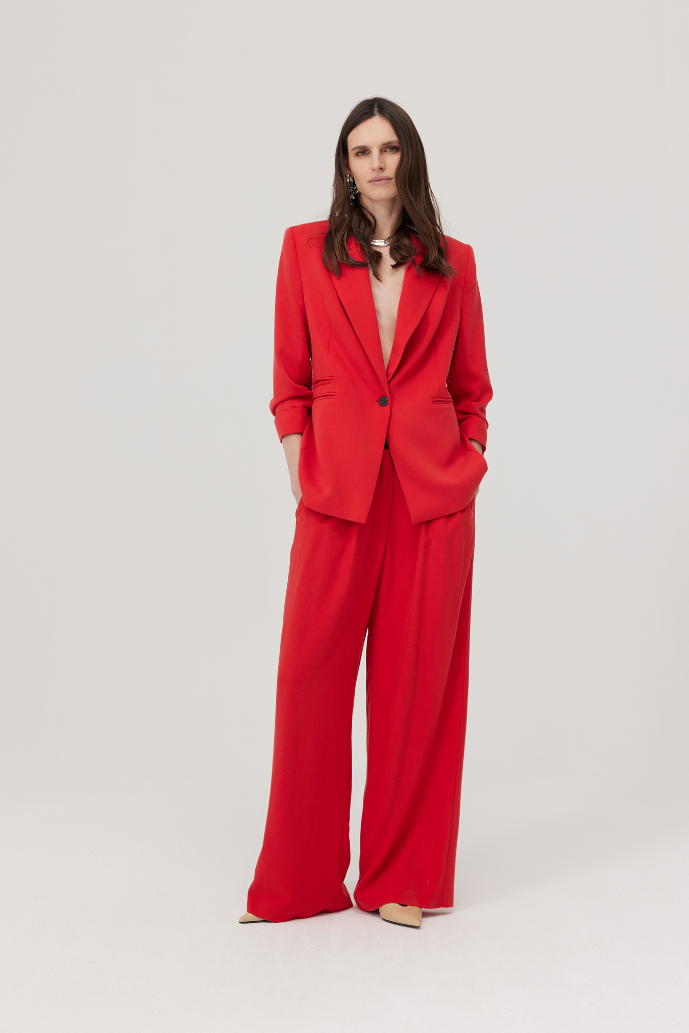 Spodnie Edgar czerwone