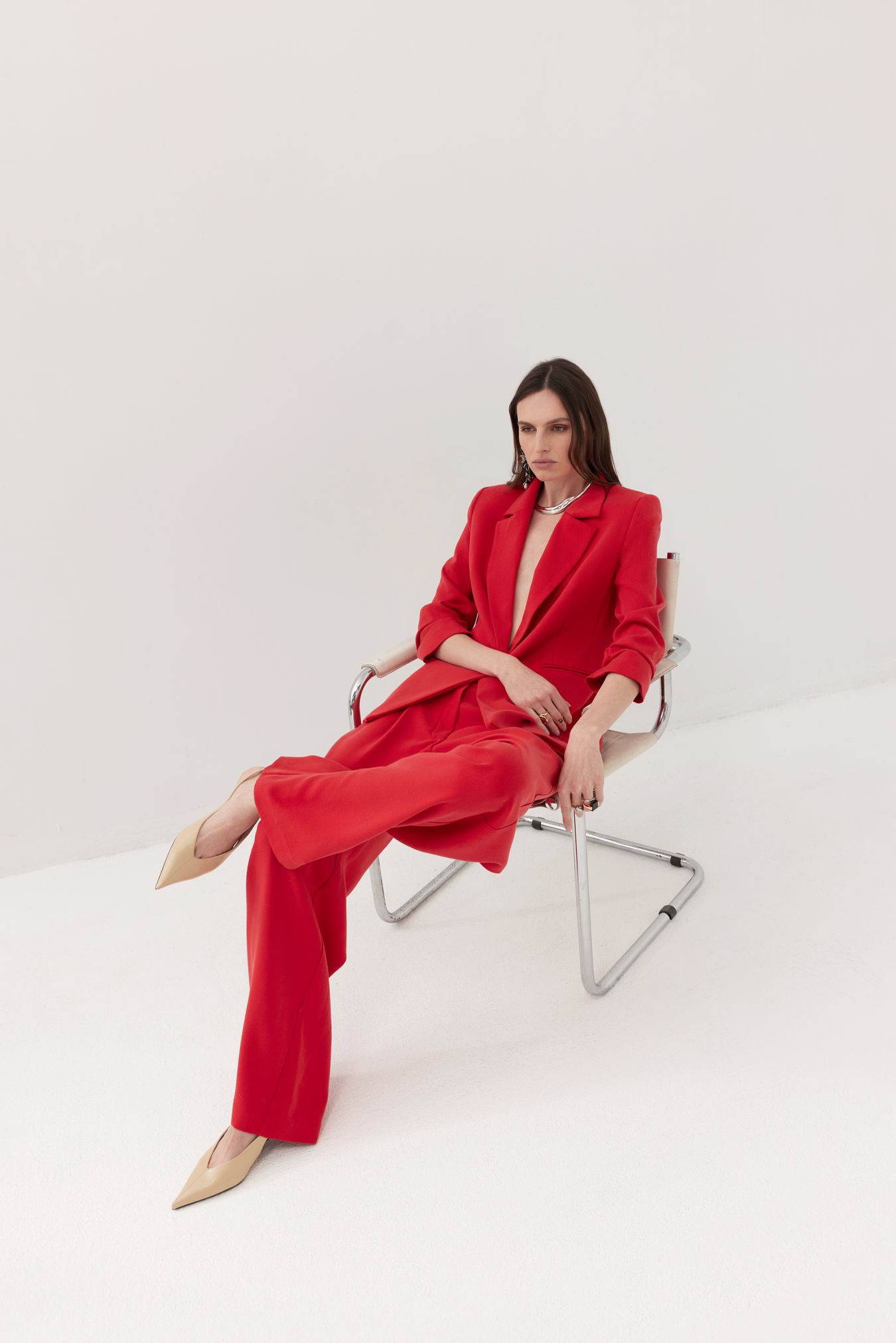 Spodnie Edgar czerwone