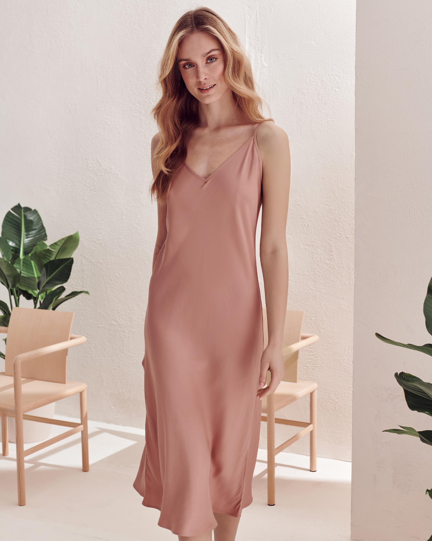 Isadora dress, powder pink