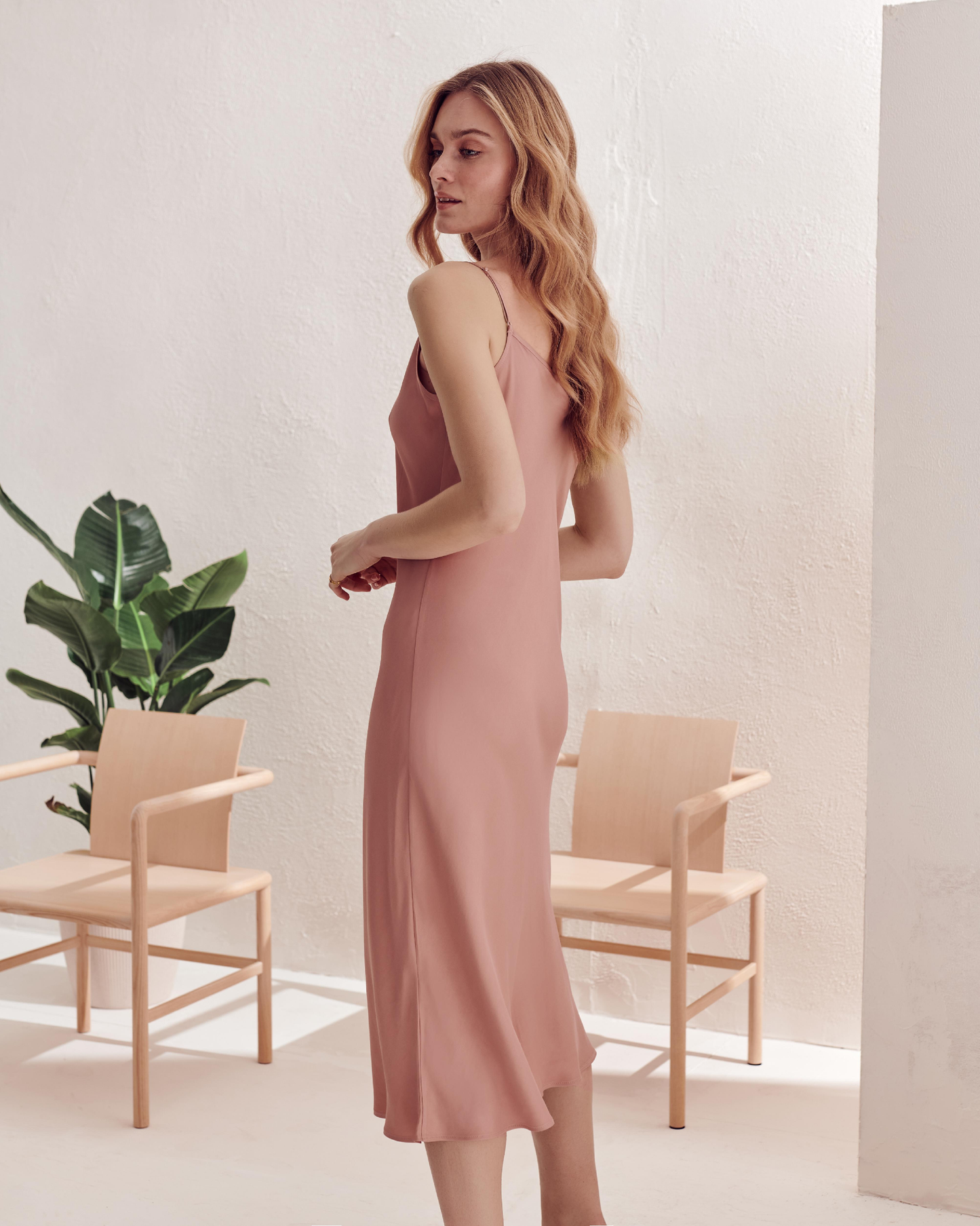 Isadora dress, powder pink