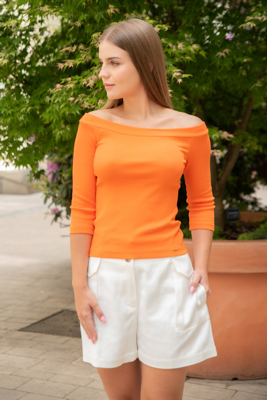 Tori Orange blouse